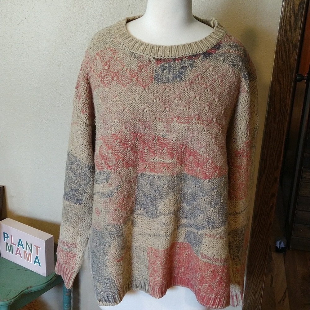 Zoria Painted Knit Sweater